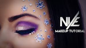winter glam nye rave makeup tutorial