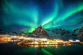 northern lights in norway s fjords