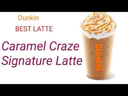 dunkin caramel craze signature latte