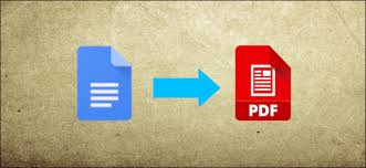 create a pdf from a google docs doent