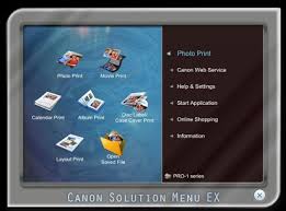 The printer has to be installed with a software (driver) in order to work on your computer. Canon Solution Menu Ex Driver Free Download