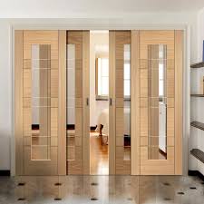 frosted glass sliding doors wooden