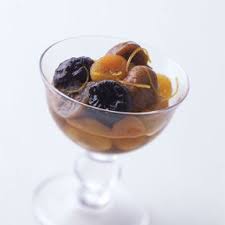 dried fruit compote with vanilla and