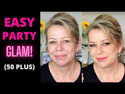 easy glam party makeup women over 50