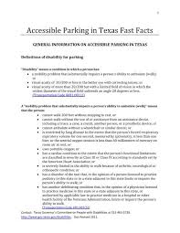 accessible parking in texas fast facts
