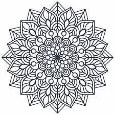 12 gorgeous mandala coloring pages: Cute Indian Mandala Coloring Pages Pdf
