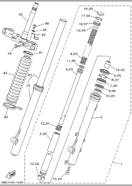 Diagrams shown are for u.s. 2002 Yamaha Serow 225 Xt225p Front Fork Parts Oem Diagram For Motorcycles