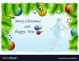 Template Christmas Greeting Card