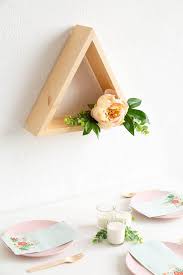 Craft With A Wood Triangle Shelf