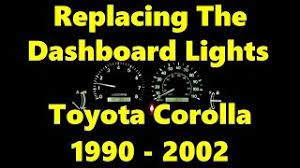 how to replace dashboard light bulbs on