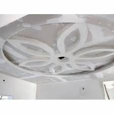 pop white flower design false ceiling