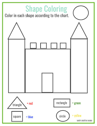 Shapes are limited to triangles. Shapes Worksheets For Preschool Free Printables Mary Martha Mama