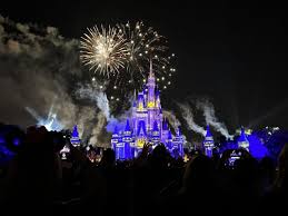 late night fireworks at magic kingdom