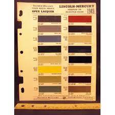 1949 Lincoln Mercury Paint Colors