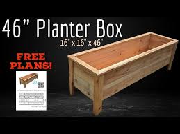 Cedar Planter Box Free Plans