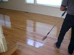 hardwood floors applying final coat