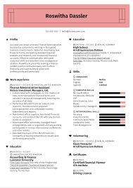 Assistant sample resume will help you to list down your competencies and to showcase yourself as an efficient worker. Finance Administrative Assistant Resume Sample Kickresume