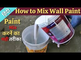 how to mix wall paint paint me pani