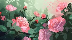 Best Rose Garden Powerpoint Background