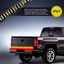 60 504 Leds Triple Row Tailgate Light Bar With Sequential Amber Turning Signals Nilight Led Light