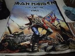 banner iron maiden slayer men s