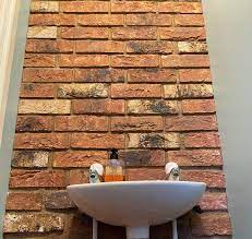 Using Brick Slips In Your Bathroom