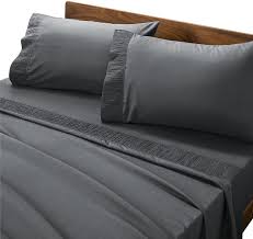 bedsure king size sheets set grey