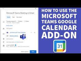 microsoft teams google calendar