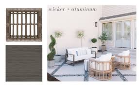 how to mix and match outdoor furniture