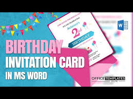 design baby birthday invitation card