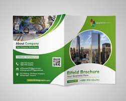 free psd creative bi fold brochure