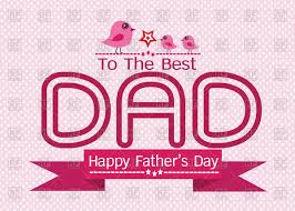 Happy Fathers Day Card Template Vector Illustration Of Design