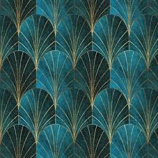 teal ombre fabric wallpaper and home