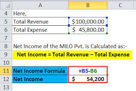 net income formula calculator with