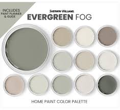 Evergreen Fog Color Palette Sherwin