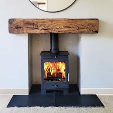 Sawn Edge Black Limestone Hearth