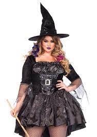 Leg Avenue Black Magic Witch Women's Halloween Fancy-Dress Costume for  Adult, Plus Size - Walmart.com