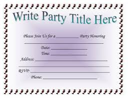 Invitation cards are a perfect prelude to arrangements of an upcoming event. 26 Free Printable Party Invitation Templates In Word Hloom