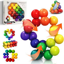 3d variety rainbow ball sensory toys