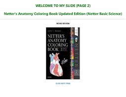 Understand the correlation between structures. Ebook P D F Netter S Anatomy Coloring Book Updated Edition Netter