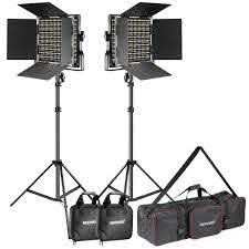 Neewer Photo 2 Pack Dimmable Bi Color 660 Led Video Light And Stand Lighting Kit Ebay