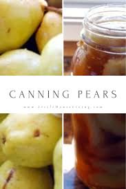 canning pears how to can pears