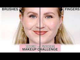 fingers vs brushes makeup application
