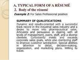 Professional Resume Summary Examples Powerful Summary of  