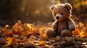 teddy bear autumn bliss hd wallpaper by
