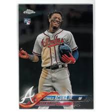 Today we are opening a full jumbo case of 2018 topps series 2 in an effort to find the valuable ronald acuna jr ssp rookie card! Athlon Sports Ronald Acuna Jr Atlanta Braves 2018 Topps Chrome Update Rookie Card Rc Hmt25
