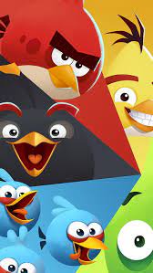 angry birds colorful hd phone