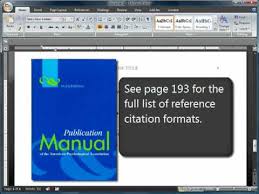 Purdue OWL  APA Formatting and Style Guide APA Format Changes in the  th Edition