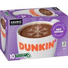 hot cocoa k cup pods dunkin coffee