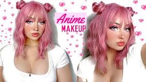 cute anime makeup pink edition